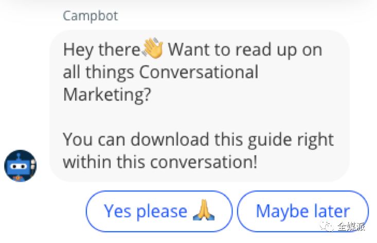 “会话营销” 的聊天机器人